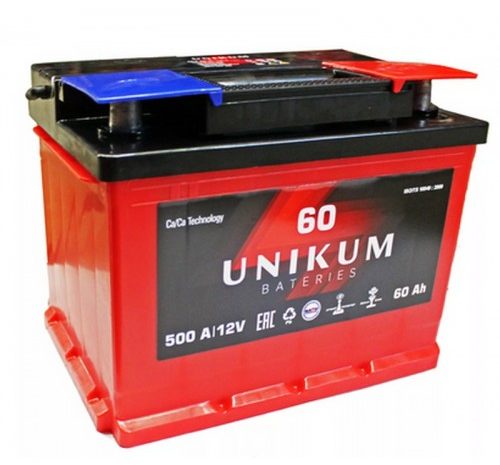 Аккумуляторная батарея UNIKUM 60Ah Обратная полярность