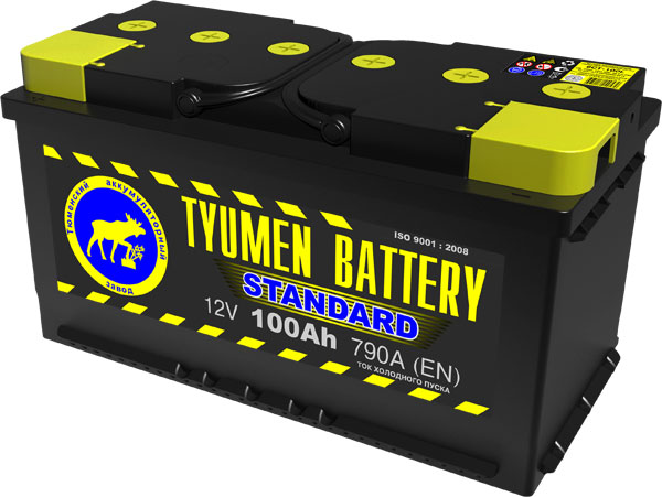 Аккумуляторная батарея TYUMEN battery STANDARD  6СТ-100АЗR