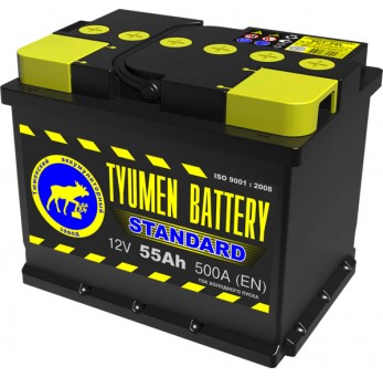 Аккумуляторная батарея TYUMEN battery STANDARD  6СТ-55АЗ