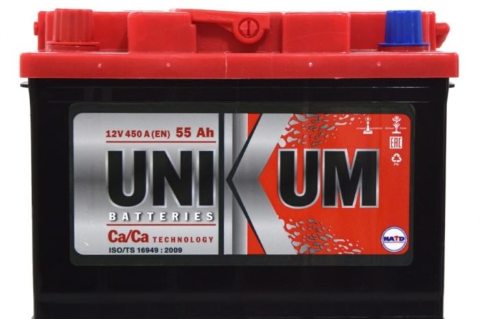 Аккумуляторная батарея UNIKUM 55Ah пп