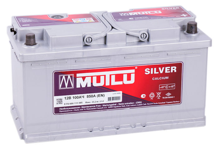 Аккумуляторная батарея MUTLU CALCIUM SILVER 100 Ah (H3)